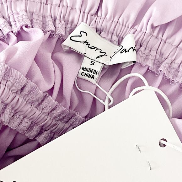 VICI Sardinia Satin Smocked Crop Top Small S - Picture 7 of 10